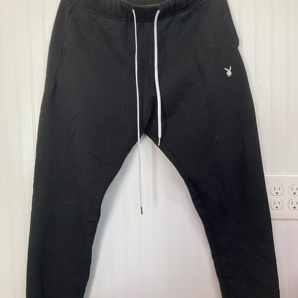 PacSun Playboy Black Sweatpants (Never worn)